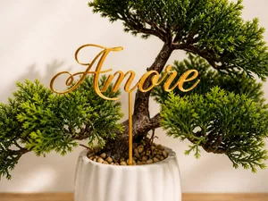 Romantic Cake/Flowers Topper  libe,amore,love,amor