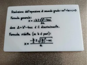 Formula risoluzione equazione di secondo grado