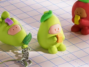 Pear Keychain Pendant (no ams)