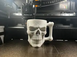 Bone Handle Skull Mug