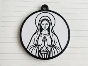 Sacred Medal / Keychain – Virgin Mary in Prayer