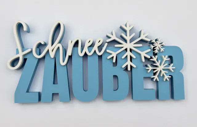 00125 Schriftzug Schneeflockenzauber — Фото 2 из 3