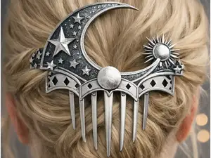 Celestial hair clip