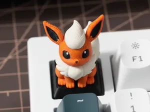 Flareon Pokemon Keyboard Keycap MX