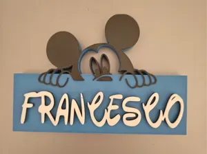 Francesco nome disney con topolino per cameretta