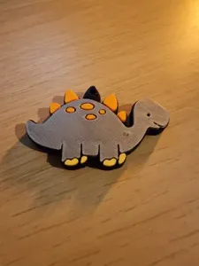 Baby Stegosaurus Keychain