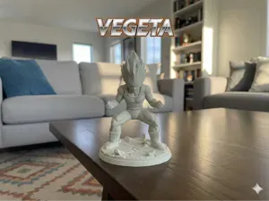 Custom Vegeta Base Form Statue DBZ
