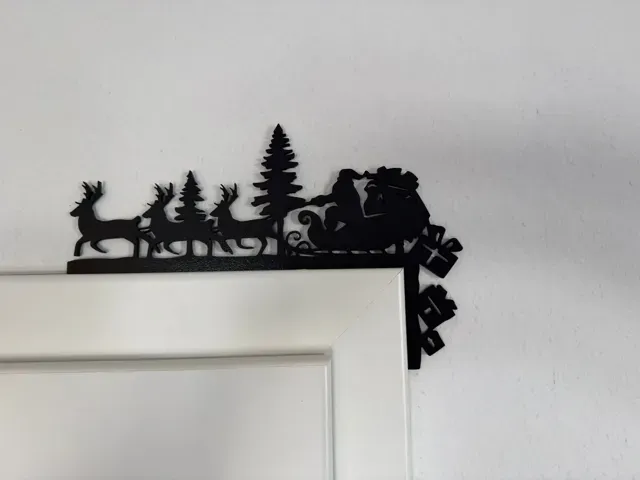 Christmas Door Decoration – Reindeer Silhouette — Фото 3 из 3