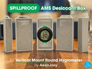 SPILLPROOF AMS Desiccant Box - Vert. ROUND Hygro