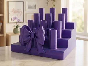 Sweet Coquette Bow 4-Tier Fancy Pen Display Stand