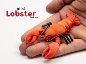 Tiny Lobster | Articulated & Keychain