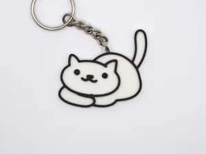 Neko Atsume Cute Cat Keychain Keyring Key Chain!