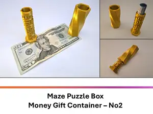 Maze Puzzle Box Money Gift Container – No2