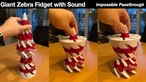 Big Giant Zebra Spiral Fidget Impossible Pass (7h)