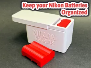 Nikon EN EL15 Battery Holder 4 Battery Organizer