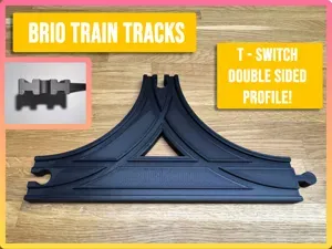 T- Switch Train Tracks compatible Brio, IKEA, Hape