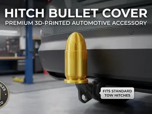 Bullet Trailer Hitch Cover - 2 inch Receiver Plug