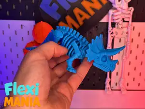 Flexi Triceratops| Articulated Multi-Part Dinosaur