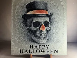 Halloween Clown Skull - Sketch Hueforge