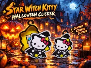 Hello Kitty - Star Witch Clicker & Keychain Set