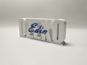 Schriftzug Edin Dzeko