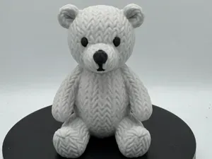 Cute Cozy Chibi Knitted Teddy Polar Bear