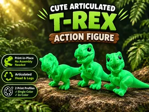 Cute Articulated T-Rex Action Figure