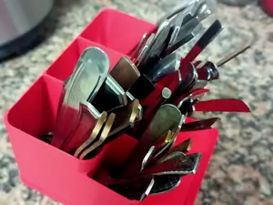 Utensil Holder - Cutlery Drainer Organizer 2025