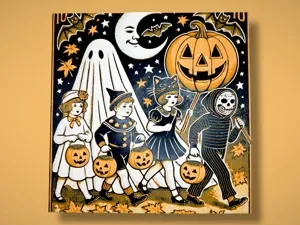 Trick-or-Treat Parade – Vintage Halloween Hueforge