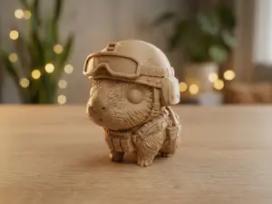 Tactical Capybara Desk Companion