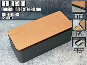 Modern Lidded Storage Box