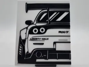 2D Wall Art Mazda RX-7 FD Liberty Walk
