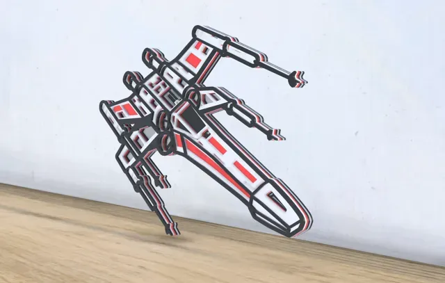 X-Wing - Layered - Wall Art — Image 2 of 4