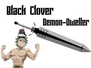 Black Clover Demon-Dweller sword - cosplay prop