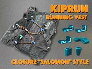 Kiprun running vest mod - "Salomon style" closure