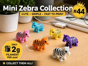 Mini Zebra Fidget - Micro Zoo