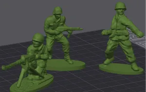 Toy soldiers: 3 different models (part1)