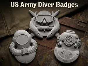 US Army Diver Badge Plaque/Signs
