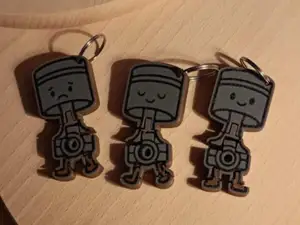 Flexi Piston Keychain