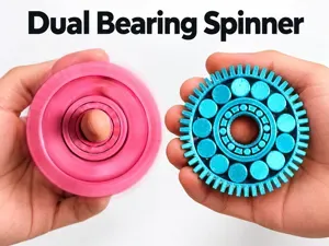 Dual Bearing Spinner – Print-in-Place Fidget