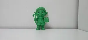 Elf with Gift and Candy Cane Holiday Figure