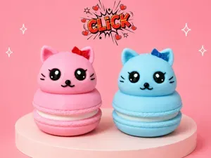 Macaron Cat Fidget Clicker