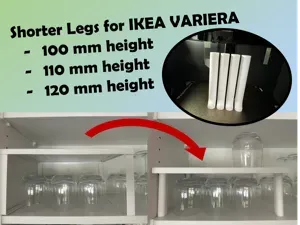 Short Legs for IKEA VARIERA - 100mm, 110mm, 120mm