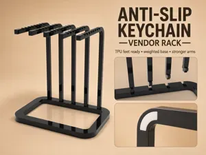 Anti-Slip Keychain Vendor Rack