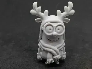 Minion Santa Reindeer Winter Christmas Figurine