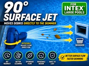 INTEX Jet 90° Adjustable for Better Skimming