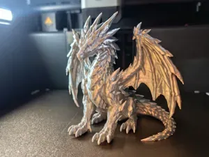 Mystic Crystal Dragon – Sitting Dragon Figure