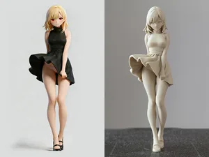 动漫女孩 手办