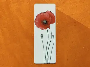 Poppy Bookmark - Hueforge