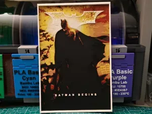 Batman Begins Movie Poster - Hueforge Art